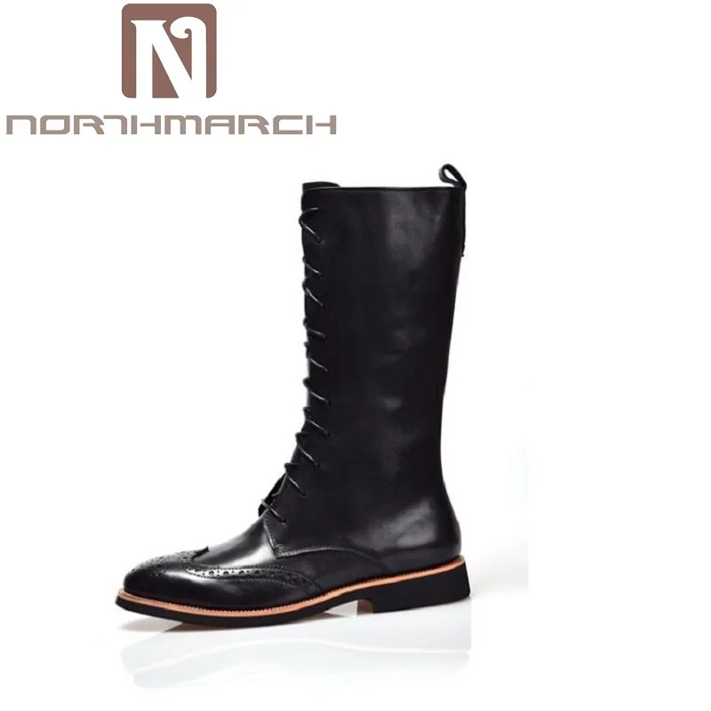 

NORTHMARCH Winter Martin Military Boots High Top Men Shoes Leather Boots Brand Tactical Combat Boots Outdoor Autumn Shoes