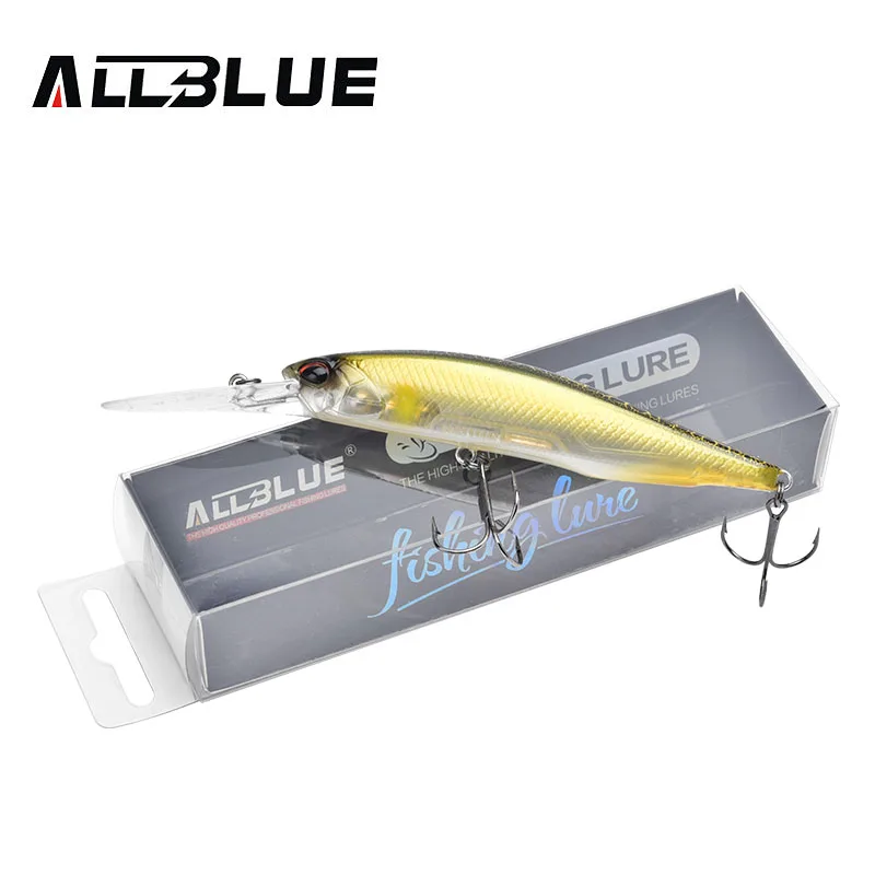 ALLBLUE Новая Профессиональная Рыболовная Приманка Minnow JERKBAIT 100DR 15 8 г 100 мм погружная