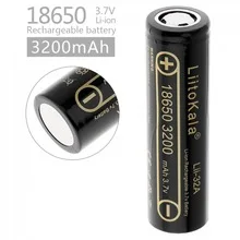 10 шт. LiitoKala Lii-32A 18650 3200mAh аккумуляторная батарея 3,7 v литий-ионные аккумуляторы 18650 3200mah батарея