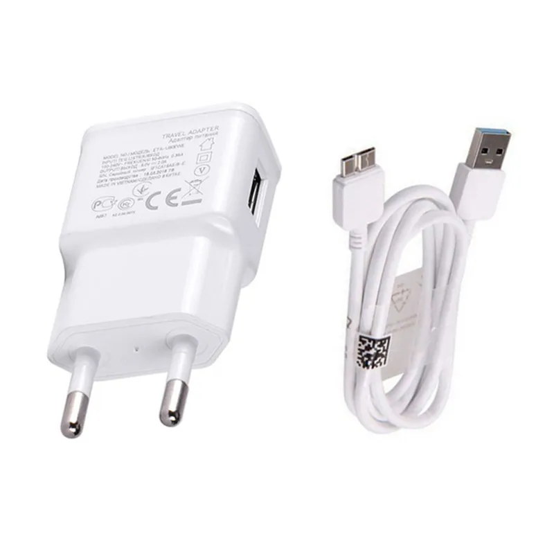 Сетевой адаптер с европейской вилкой зарядное устройство USB и 1 м кабель для