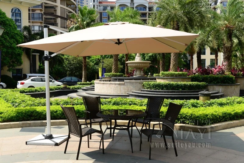 Onzuiver Genealogie specificeren 3x3 meter outdoor sun umbrella parasol garden furniture cover patio  sunshade 360 degrees rotation( no stone base )|furniture cushion|furniture  chesterfieldparasol silk - AliExpress