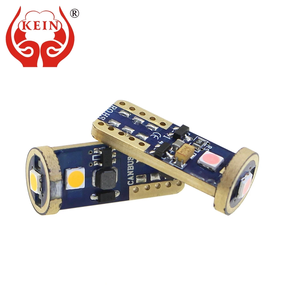 

KEIN 2PCS Car Styling Auto t10 led car Canbus w5w 194 168 3030 3smd led bulbs light reading interior clearance signal Lamp 12V