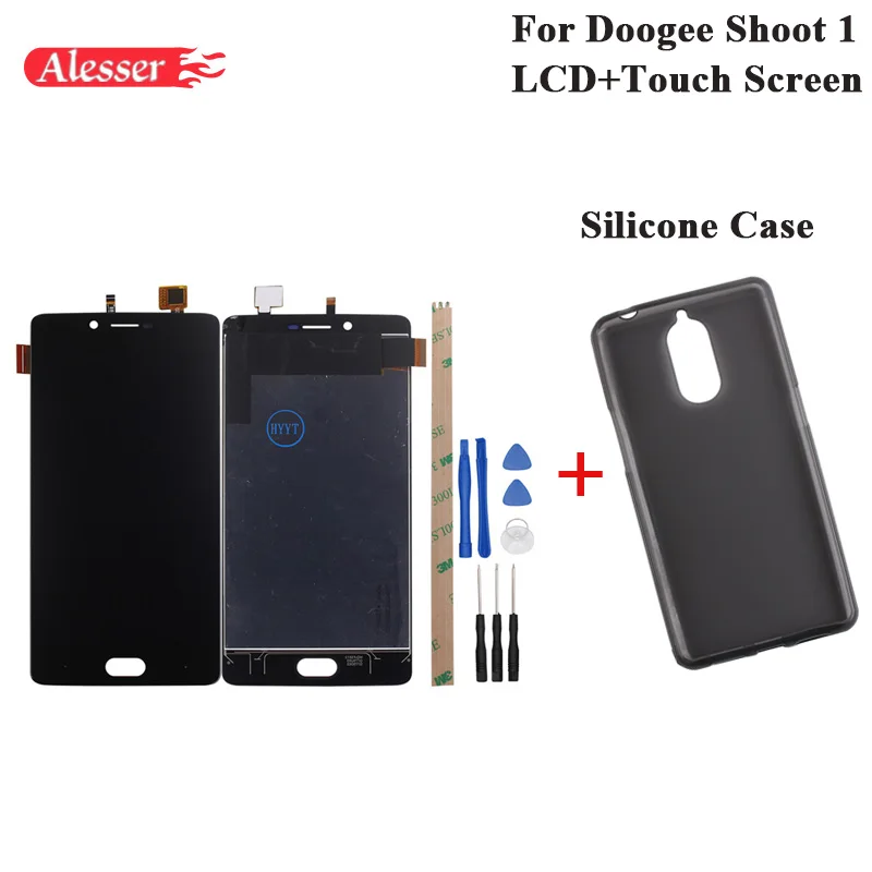 Alesser 5 дюймов Для DOOGEE Shoot 1 ЖК дисплей + сенсорный экран дигитайзер сборка Запчасти