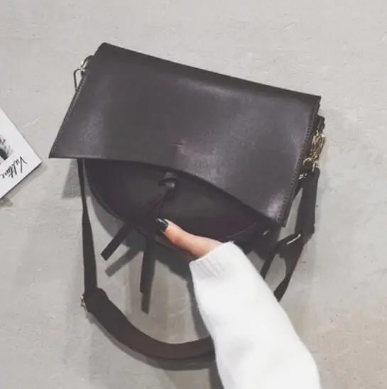 Большая ретро модная дама Tote Сумка новая качественная мягкая PU женская дизайнерская роскошная сумка повседневная сумка через плечо - Цвет: Кофе