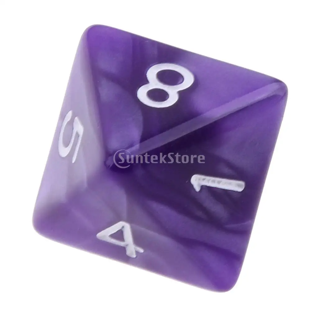 20pcs 8-Sided D8 Dices for D&D Dungeons & Dragons Roleplaying Game RPG Accessory Purple Blue
