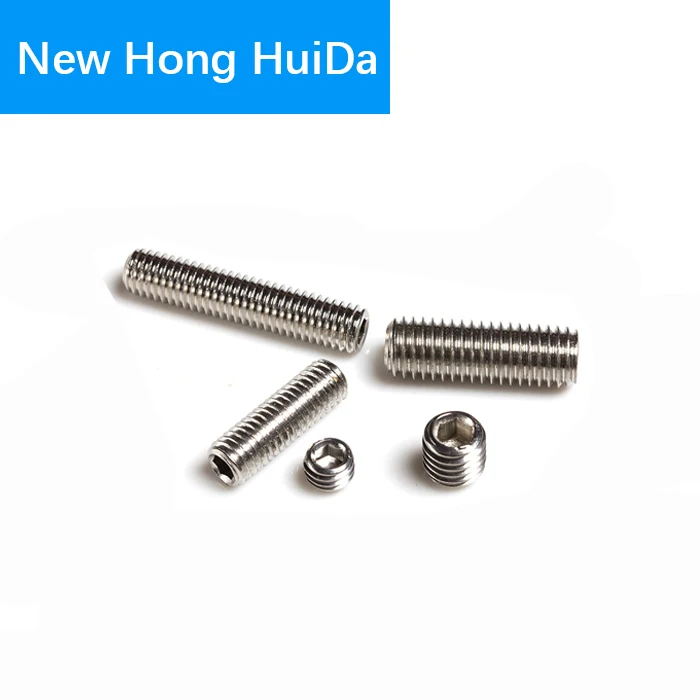 

Hex Head Socket Cap Set Grub Screw Hexagon Metric Thread Headless Allen head Cup Point Bolt 304 Stainless Steel M2