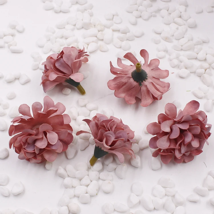 10Pcs 2/" Seta Artificiale Fiore Rosa Testa Per Matrimonio Home Decor FAI DA TE FIORI FINTI