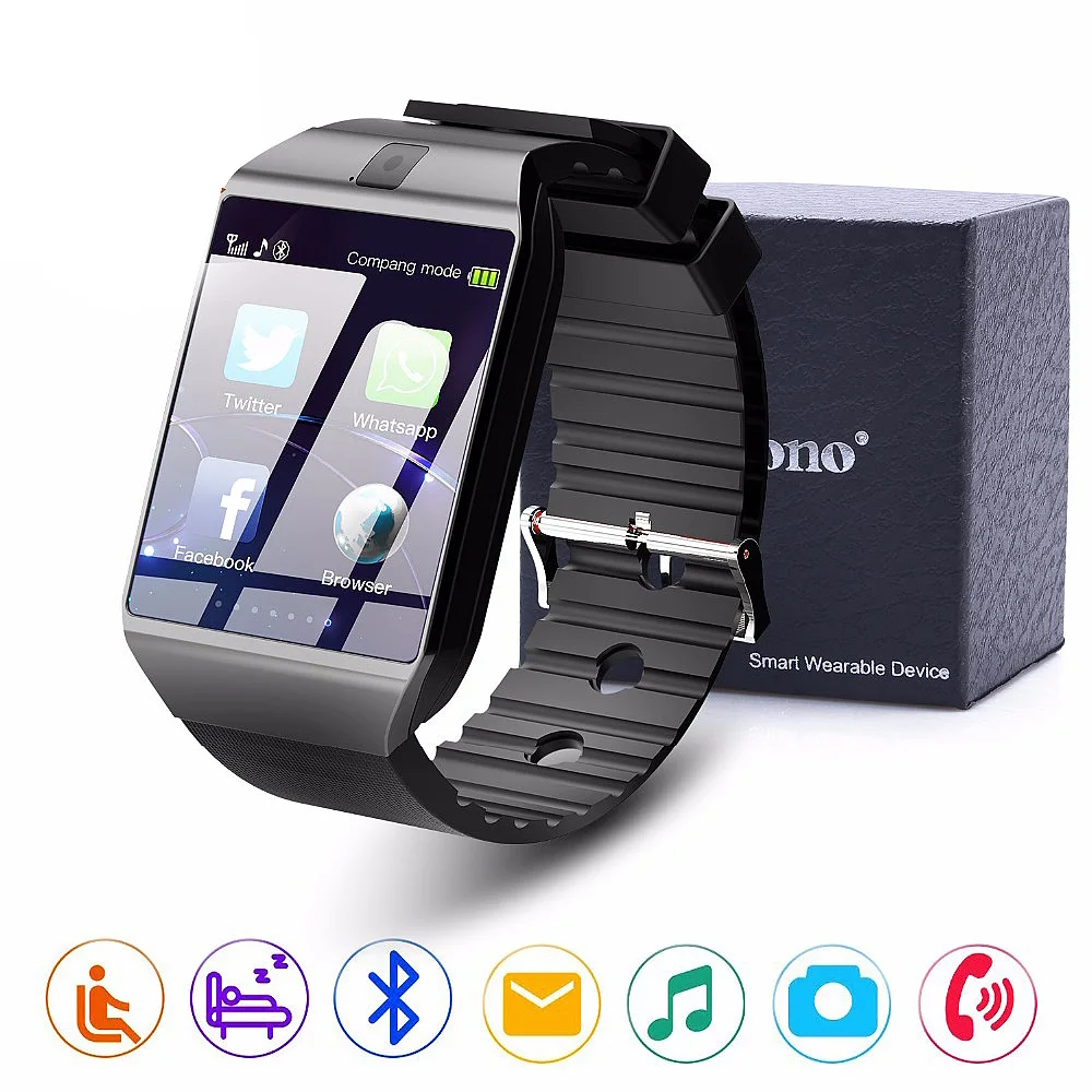 

Bluetooth Smart Watch DZ09 Relojes Smartwatch Relogios TF SIM Camera for IOS IPhone Samsung Huawei Xiaomi Android Phone
