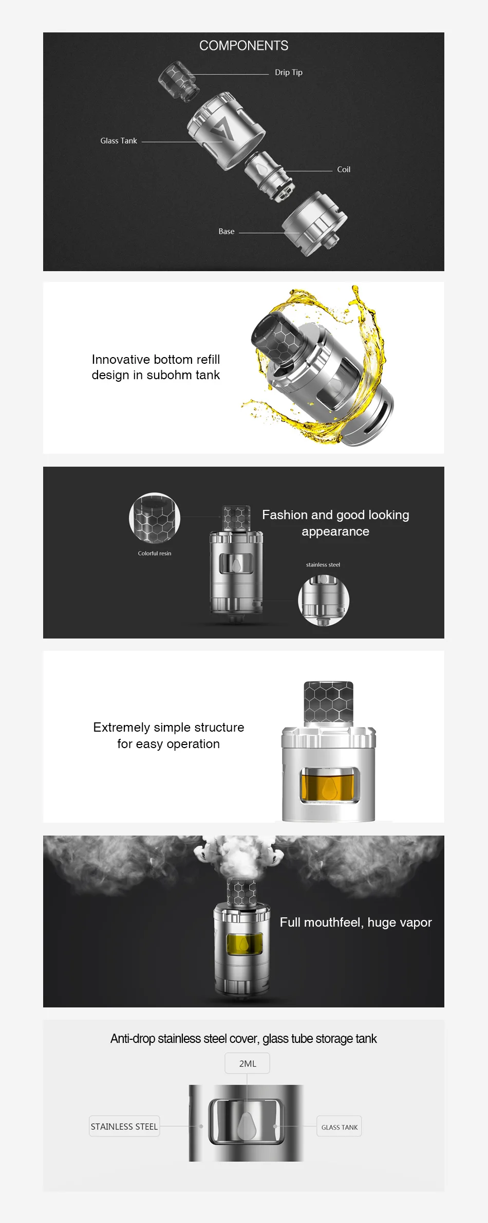 Desire Squonky Subohm Tank 2ml