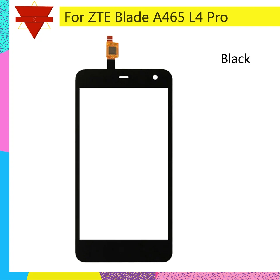 Сенсорный экран дигитайзер для zte Blade A465 L4 Pro Сенсорная панель Сенсорный экран объектив Переднее стекло сенсор без ЖК дисплей Замена 465