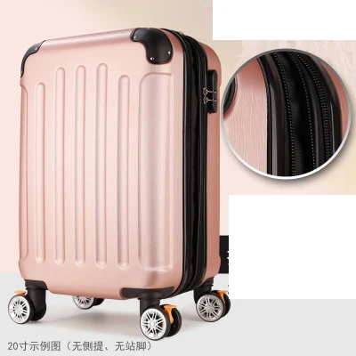 Багаж на колёсиках, 26 дюймов, Женский Дорожный чемодан с колесиками, Спиннер, чемодан на колесиках, сумка для путешествий, 20 дюймов, багаж - Цвет: Expansion