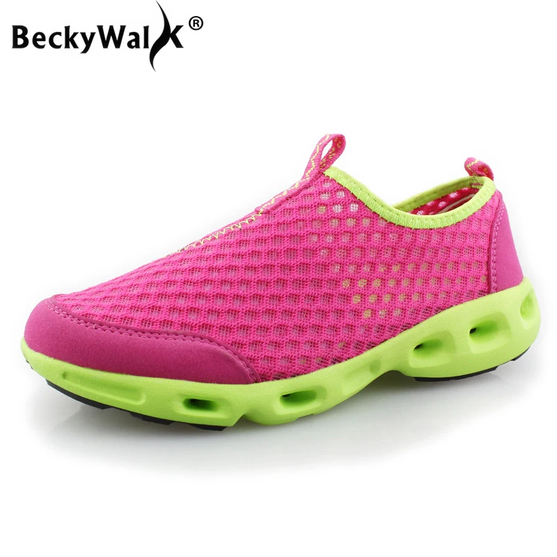 

Summer Mesh Women Shoes Breathable Casual Couple Lover Beach Shoes Slip On Men Shoes Unisex Flats Woman Sneakers 35-44 WSH3291