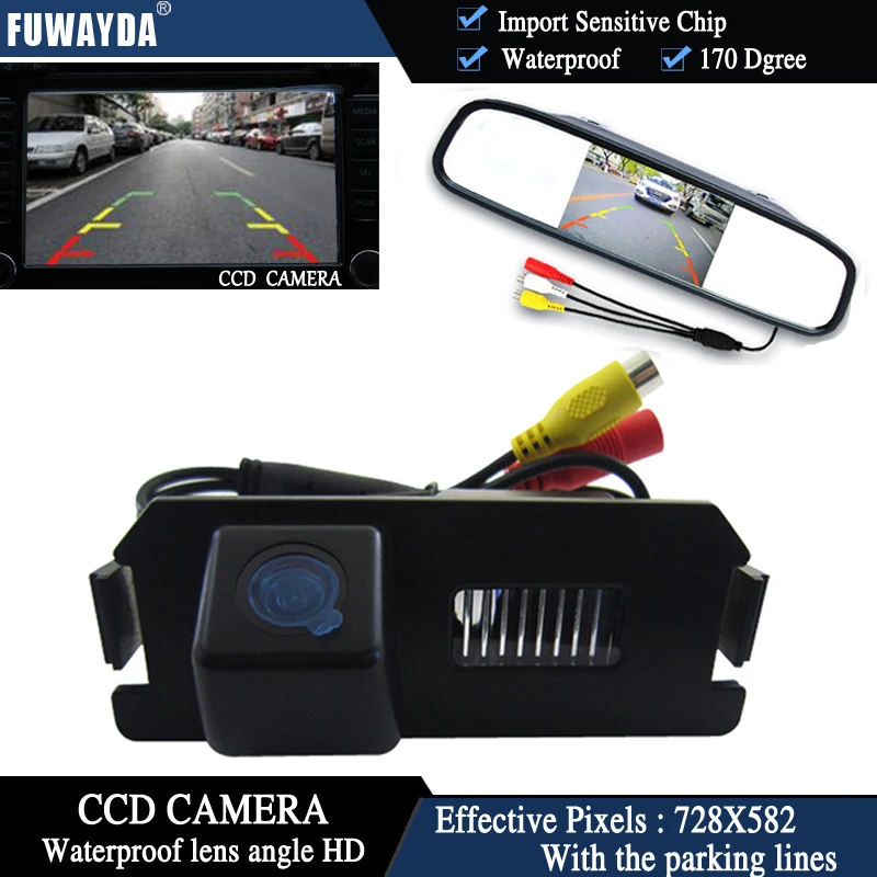 Цветной CCD чип FUWAYDA Автомобильная камера заднего вида для HYUNDAI I30 GENESIS COUPE Tiburon KIA SOUL +