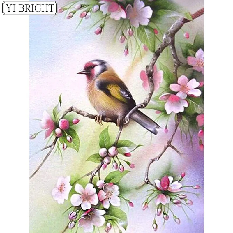5D DIY Diamond Painting Bird Full Square Drill Embroidery Animals Picture Of Rhinestone Home Decoration Flowers XY1 | Дом и сад