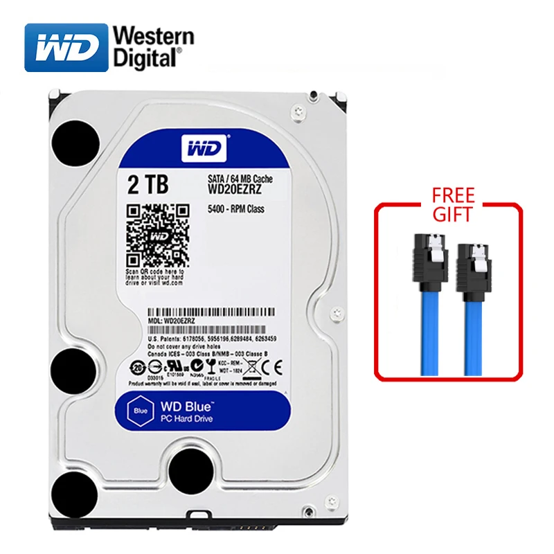 

WD brand 2000GB internal hard disk 3.5" 64M cache SATA3 HDD 6Gb/s 2TB Purple hard disk HD hard disk for desktop computers