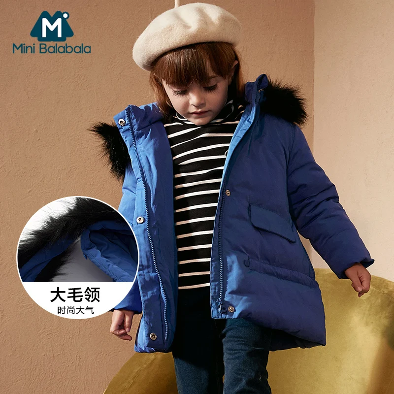 

Girls Winter Coats And Jackets Warm Thick Kids Fur Collar Hooded Coat For Baby Girl Children Winter Outwear Girls