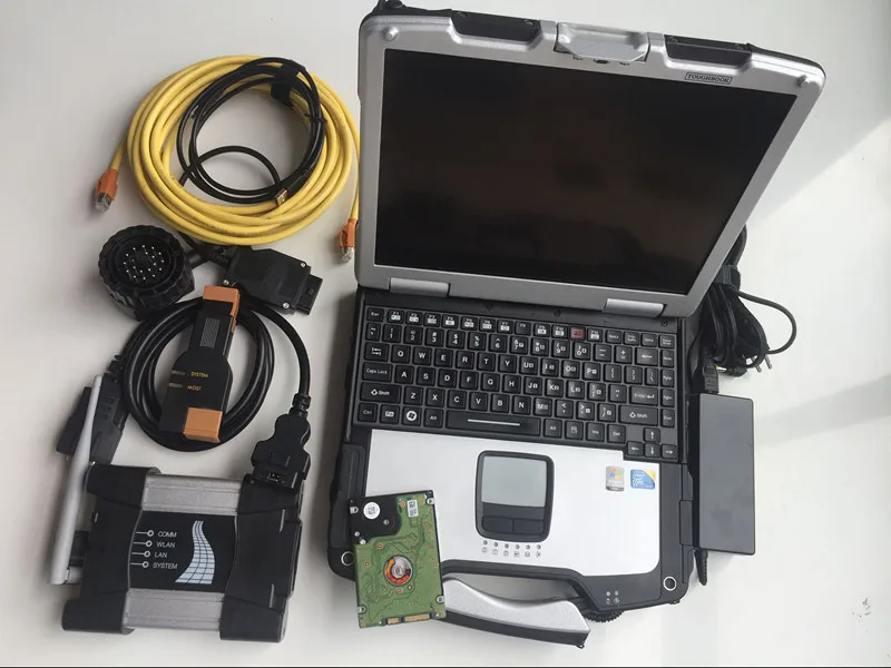  2019 para bmw Herramienta de diagnóstico para bmw wifi icom siguiente con laptop CF30 4g 1tb hdd mo