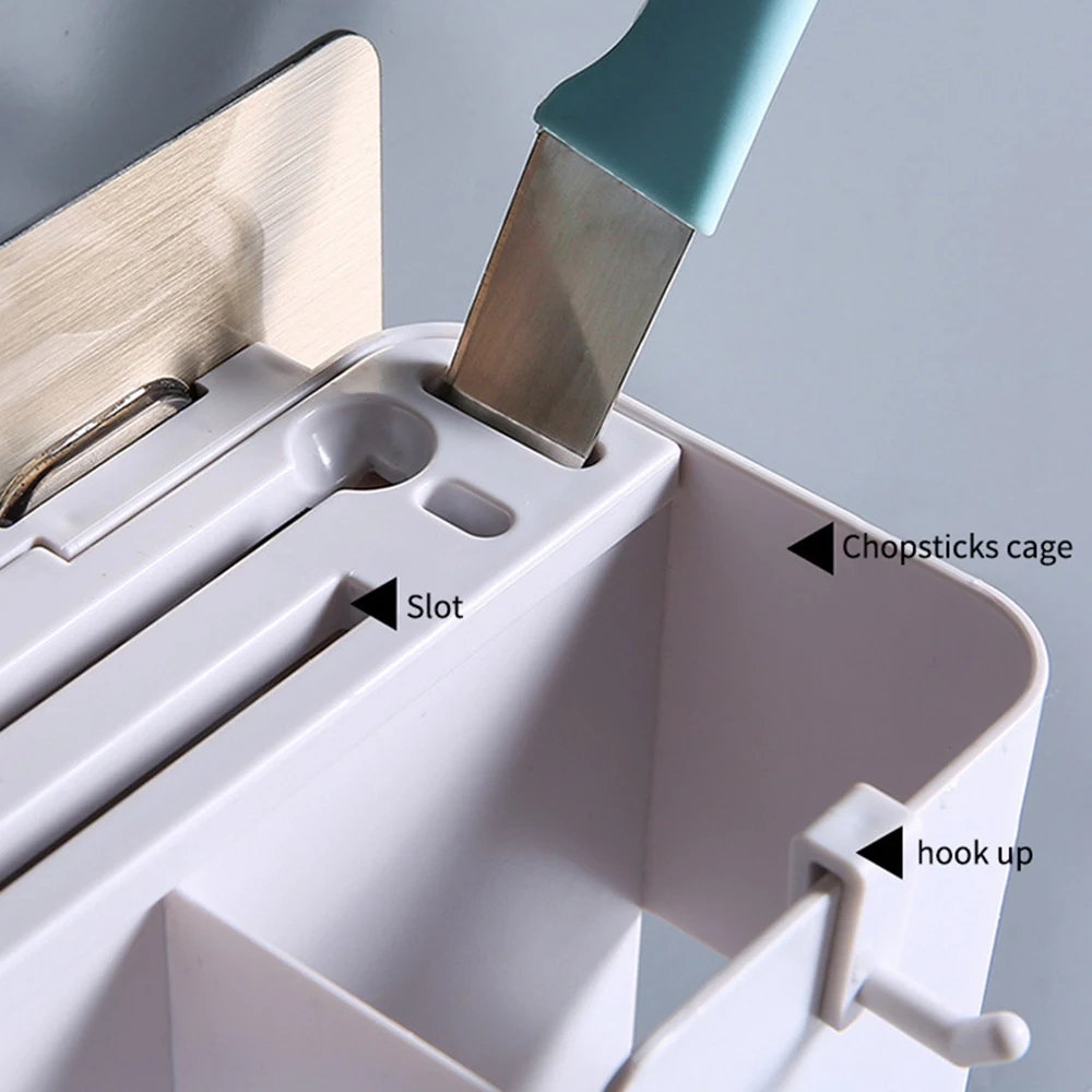 Многофункциональная дренажная клетка, коробка для хранения столовых приборов, настенные палочки для еды, трубчатая сушилка, подставка для ножей, держатель, коробка для хранения столовой посуды