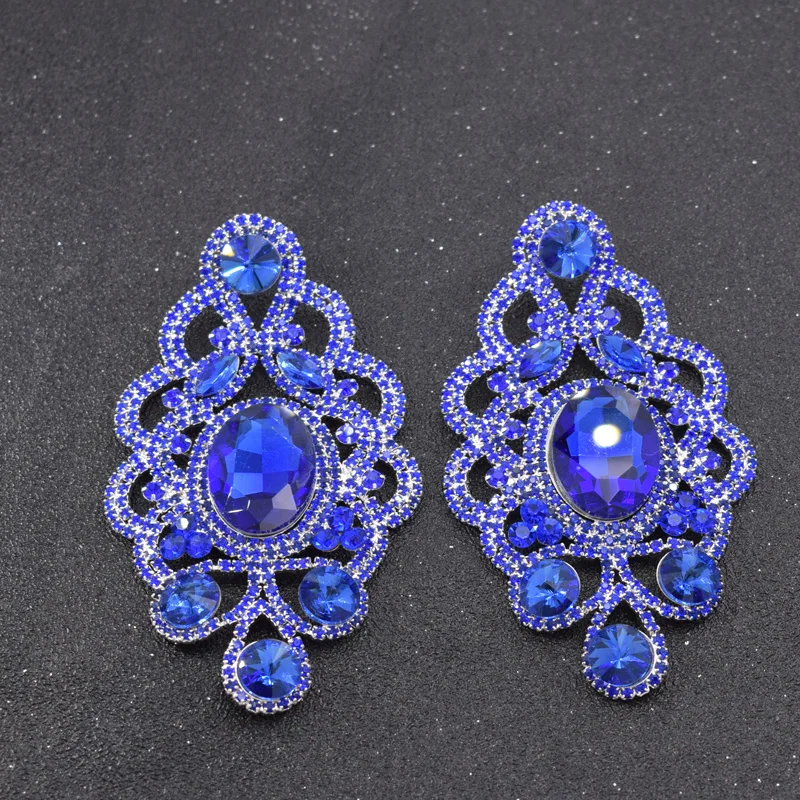Bridal earrings sapphire (7)
