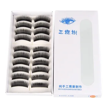 

Beauty7 10Pair Black Full Strip Lashes Handmade False Eyelashes Eye Beauty Makeup Tools Wedding Party Daily Makeup With box