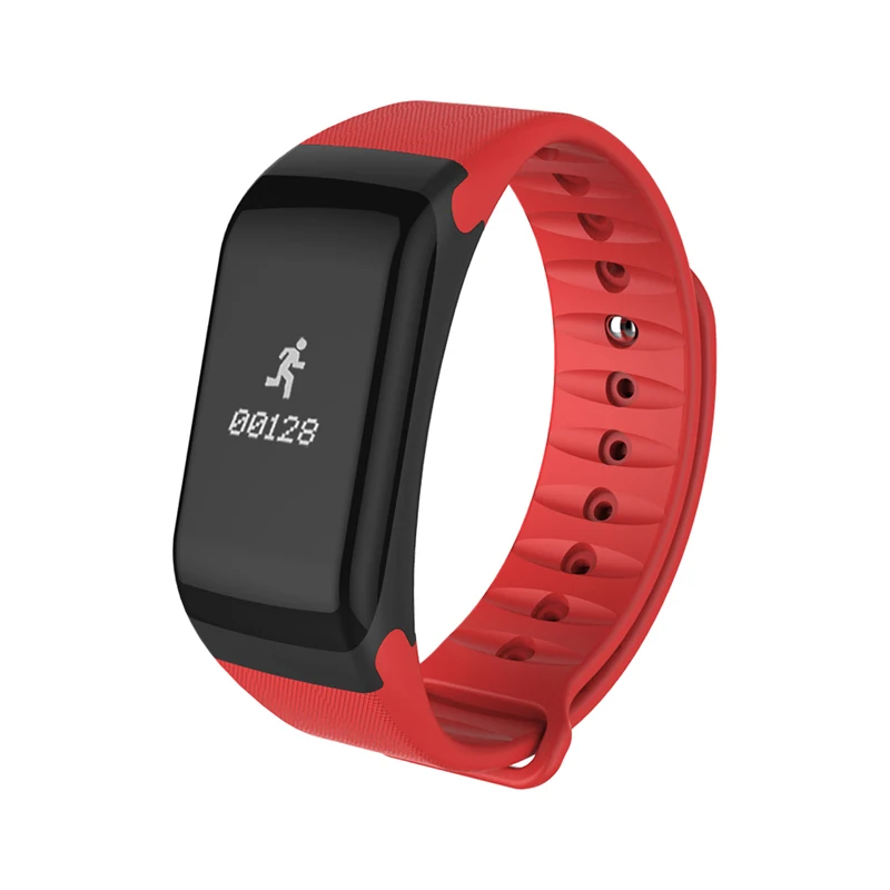 F1 Bluetooth Smart часы Водонепроницаемый спортивный браслет, шагомер сердечного ритма Мониторы калорий caculating для IOS телефонах Android