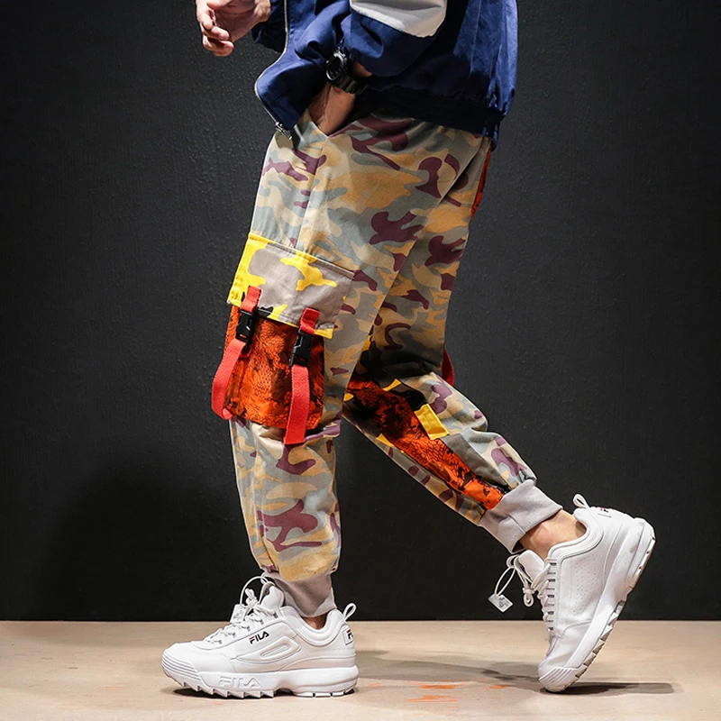 Harajuku Cotton Man Camo Streetwear Jogger 2021 Mens Hip Hop Camouflage