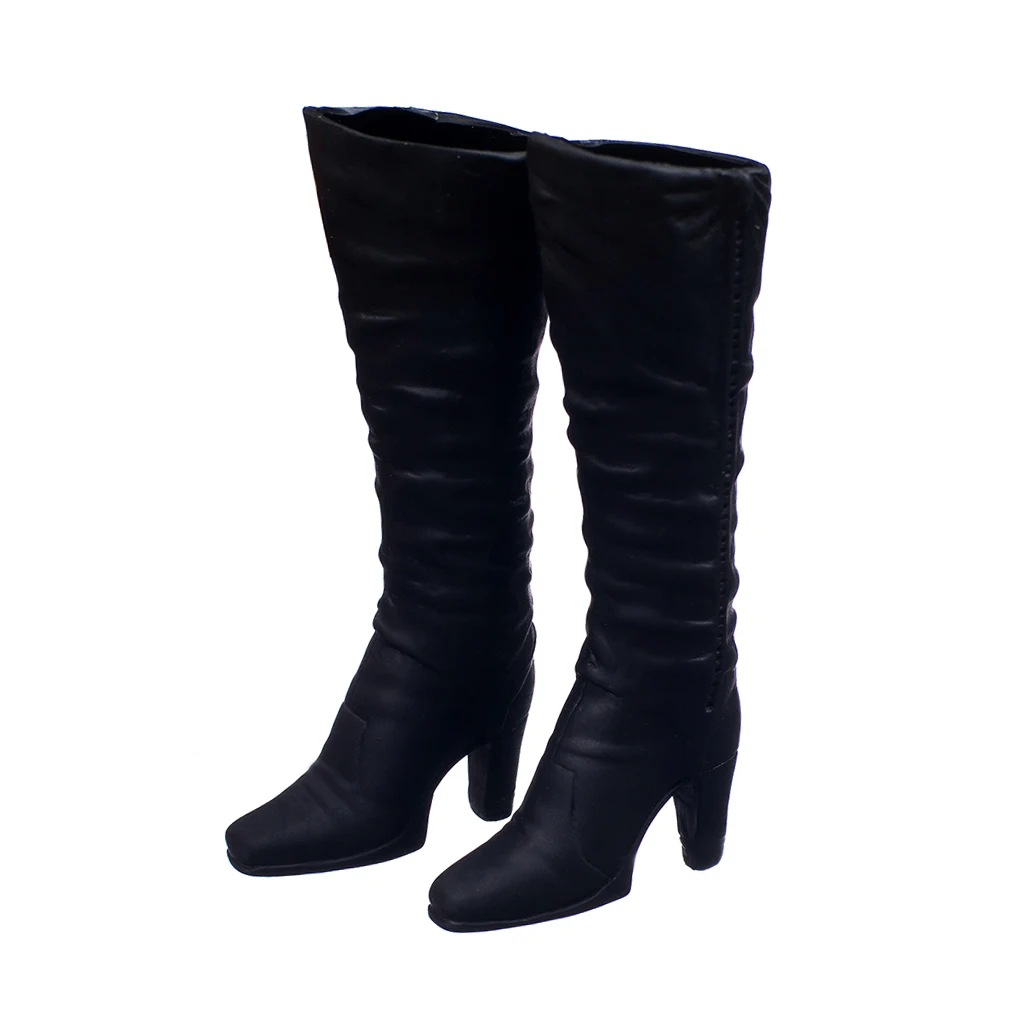 1:6 Scale High Heel Shoes High Boots Costume Outfits for 12 inch Phicen PH / Hot Toys HT / JIAOU / CY Girls Action Figure