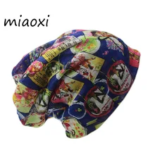 miaoxi New Fashion Female Hat Hip Hop Polyester Autumn Warm Caps Scarf Ladies Beanies Knitted Girls