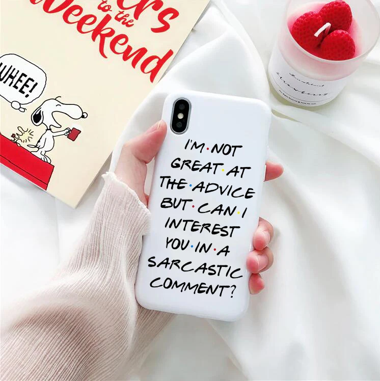 

CAN I INTEREST YOU IN A SARCASTIC COMMENT phone case for iPhone X XR XS MAX 7 plus 8 6 6S Plus Soft Silicone Back Cover Capa