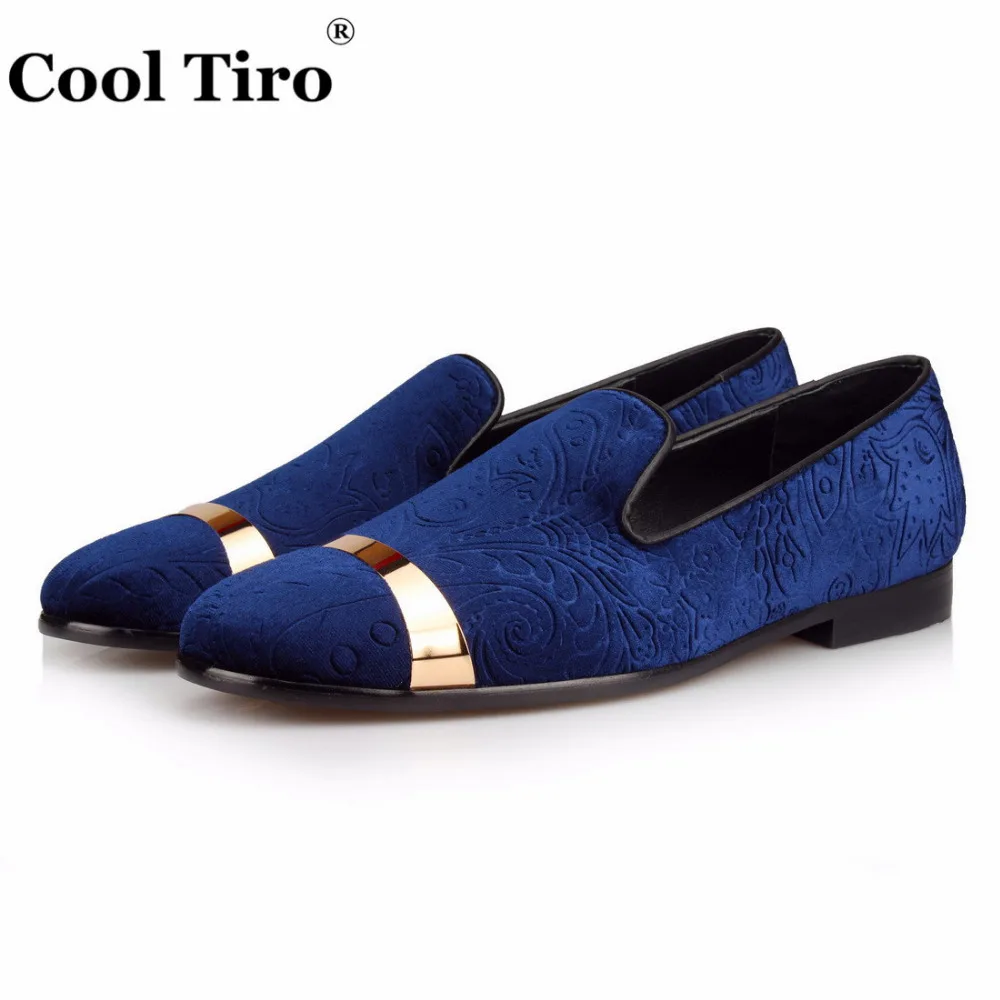 Embossed Velvet Men Slippers Loafers (3)
