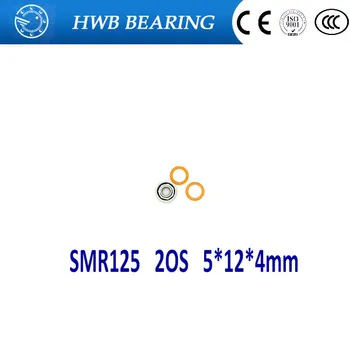 

Free Shipping 4pcs 5x12x4 Hybrid Ceramic Stainless Greased Bearing SMR125C 2OS A7 Orange rubber SMR125-2RS