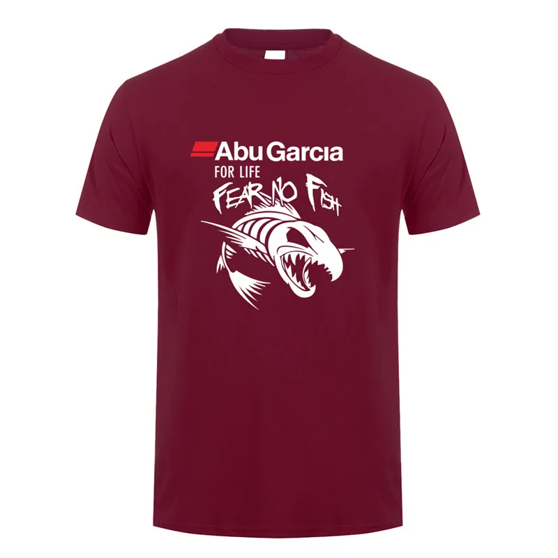 Abu Garcia Fear No Fish футболка мужская с коротким рукавом Хлопок Abu Garcia For Life футболка мужские футболки DS-052