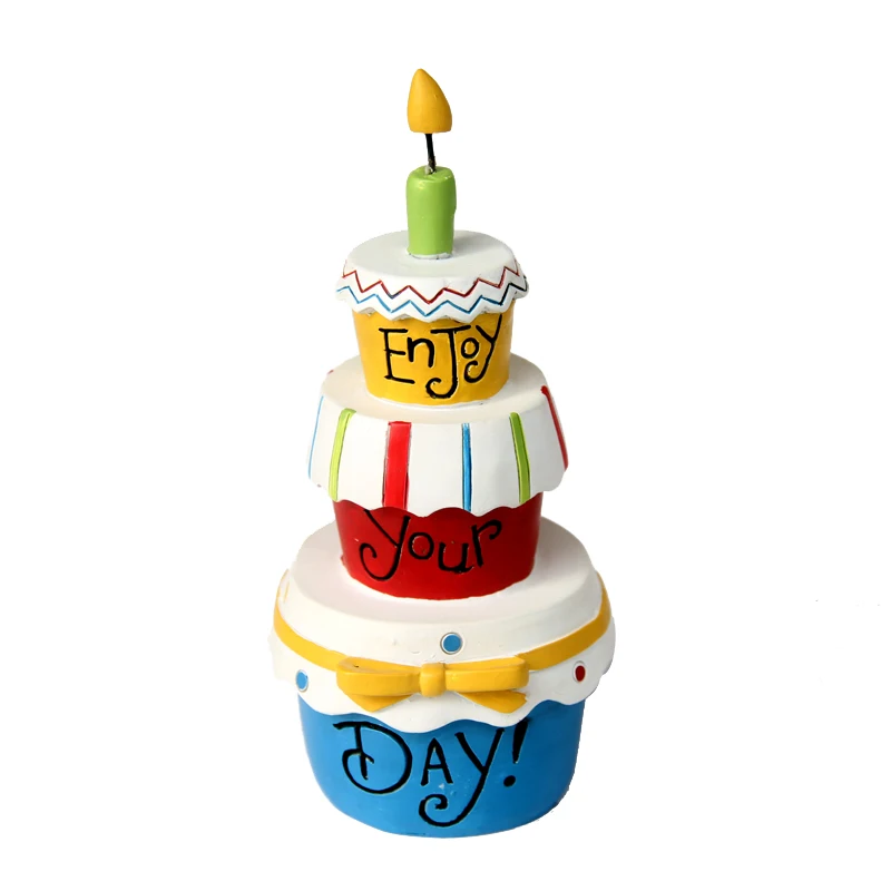 

Cupcake Miniatures Decoration with Candles Happy Birthday Party Supplies Kids Wedding Cake Topper Decorating Baby Shower