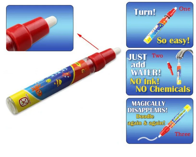 NEW-29x19cm-Baby-Kid-Water-Drawing-Mat-with-Magic-Pen-Aqua-Doodle-Child-Painting-Learning-Coloring (3)