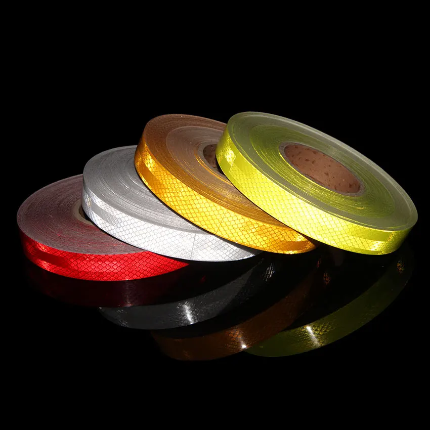 

25mmX3meter 3M White Red Yellow Fluorescence Yellow Night Reflective Safety Warning Conspicuity Tape Stickers For Bike Truck Car