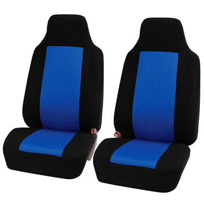 GNUPME 9 шт./компл. Чехол для сидения автомобиля Универсальный Полиэстер Автомобиль переднее заднее сиденье чехлы протектор Авто Стайлинг, аксессуары для интерьера - Название цвета: 2PcsSet Blue
