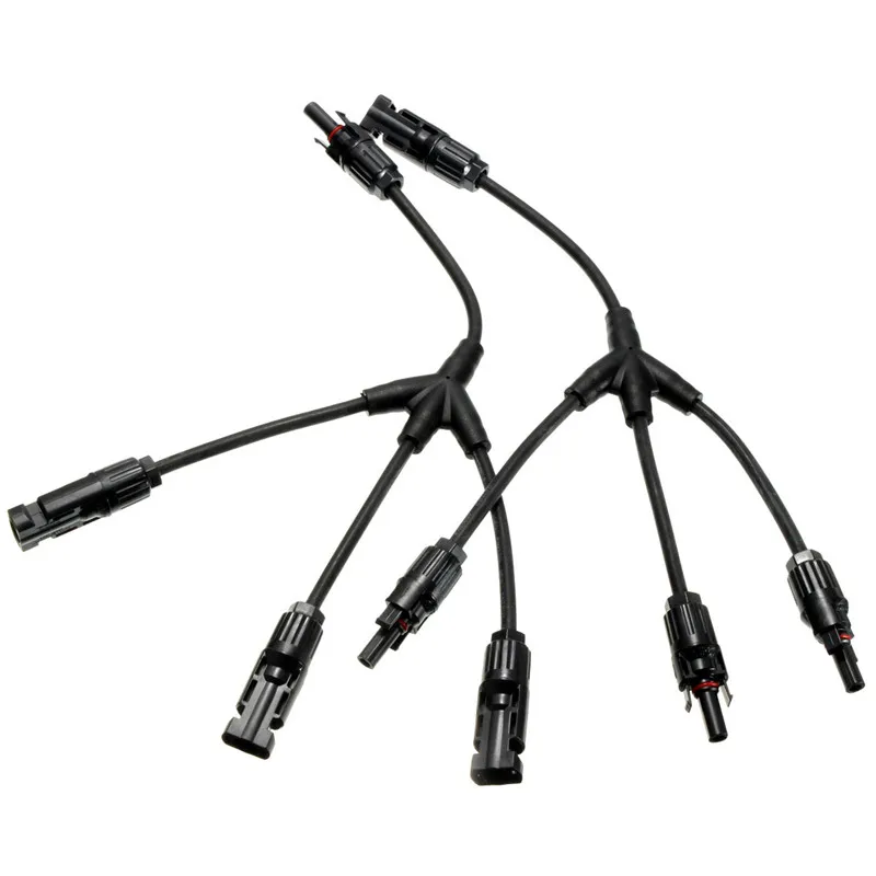 

MC4 3 to 1 branch solar connector , Y type 3 in 1 male & female solar cable connect , MC4 Branch Connector Cables