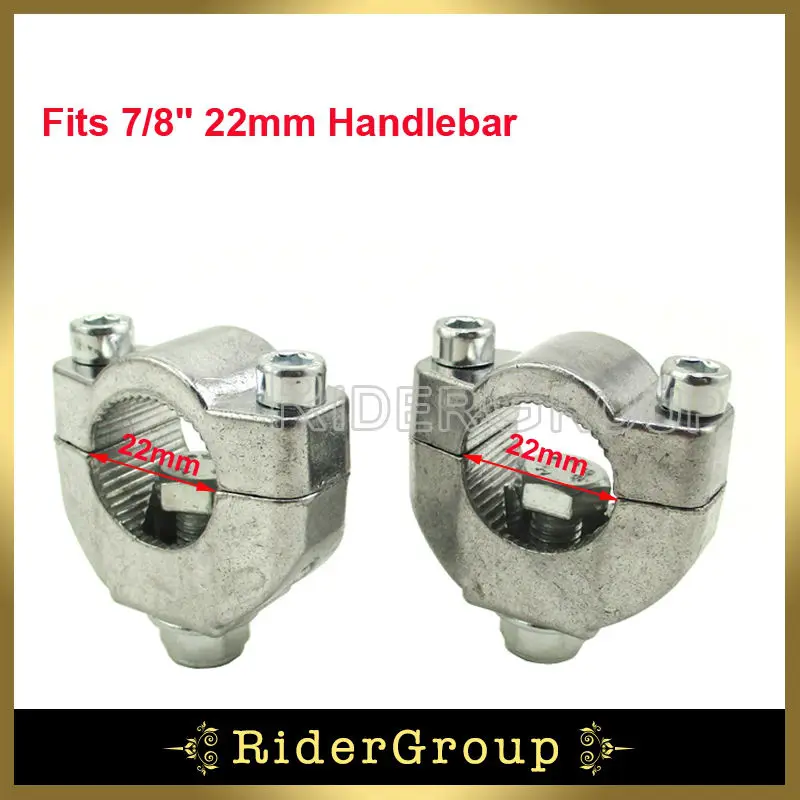 

7/8'' 22mm Handlebar Bar Risers Mount Bracket Clamp Taper For 47cc 49cc Mini Moto Pit Dirt Bike