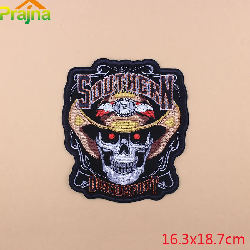 Prajna Parches Biker Yamalar Patch Lot крутой патч панк бренд вышивка логотипа Рюкзак-тактическая вышивка одежда пуховики E