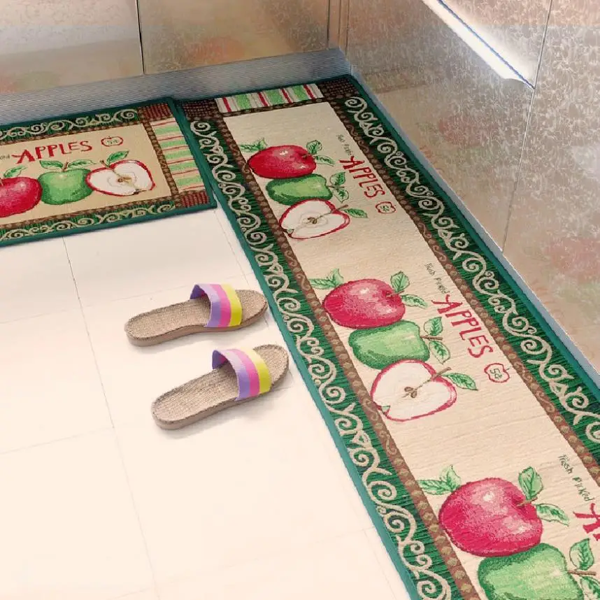Special non slip mats absorbent kitchen rug kitchen door mats doormat long fruit patternmat