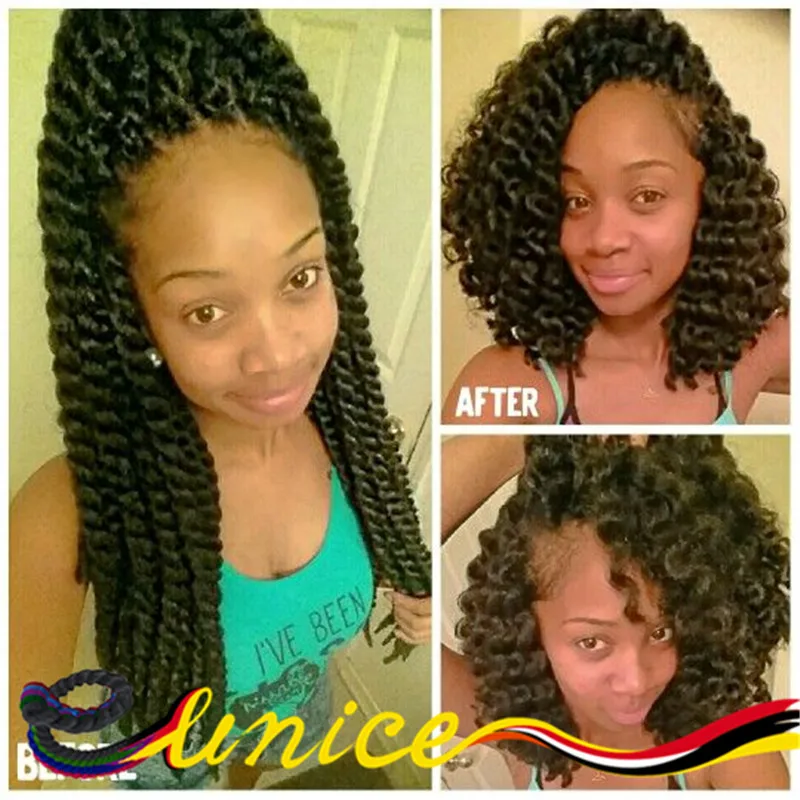 African Hair Style Black Women Hair 18 Synthetic Braiding Hair