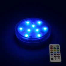 Многоцветный светодиодный светильник с пультом дистанционного управления для кальяна/водопровод/Sheesha/Chicha/Narguile аксессуары и другие украшения