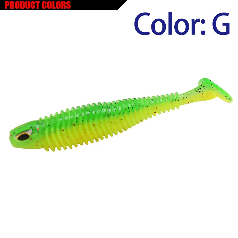 Proleurre shad Fishing Lure 8cm 11cm T-tail soft bait Jigging Wobbler Aritificial Silicone Lures Bass Pike Fishing Tackle PR-599