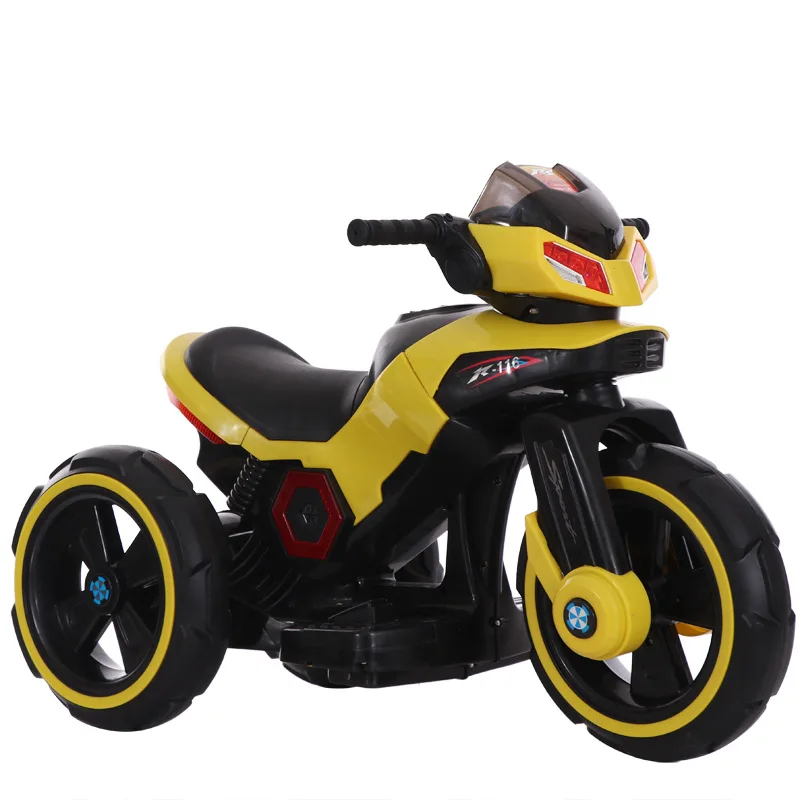 Новые крутые детские электрические трехколесные мотоциклы для мальчиков и девочек, детские аккумуляторные машинки, могут сидеть и кататься на больших детских колясках