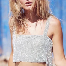 Metal Rhinestones Body Chain Jewelry Shiny Sequin Bra Body Jewelry Women body chain crystal Nightclub Wear Harness Body Jewelry faux crystal leaf floral body chain