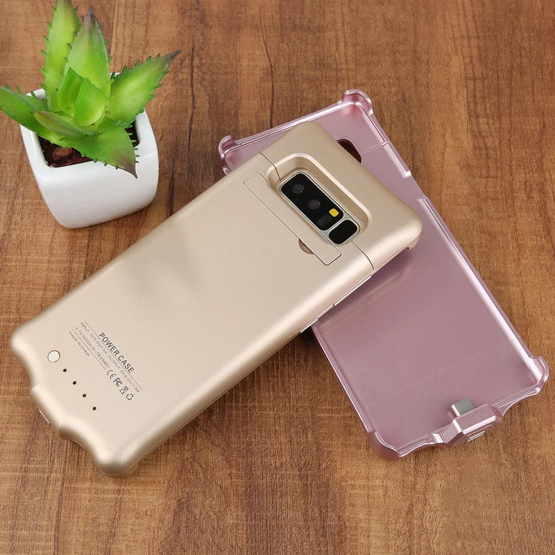 чехол зарядка Батарея Зарядное устройство для samsung Galaxy Note8 5200 мАч Мощность Bank Дело