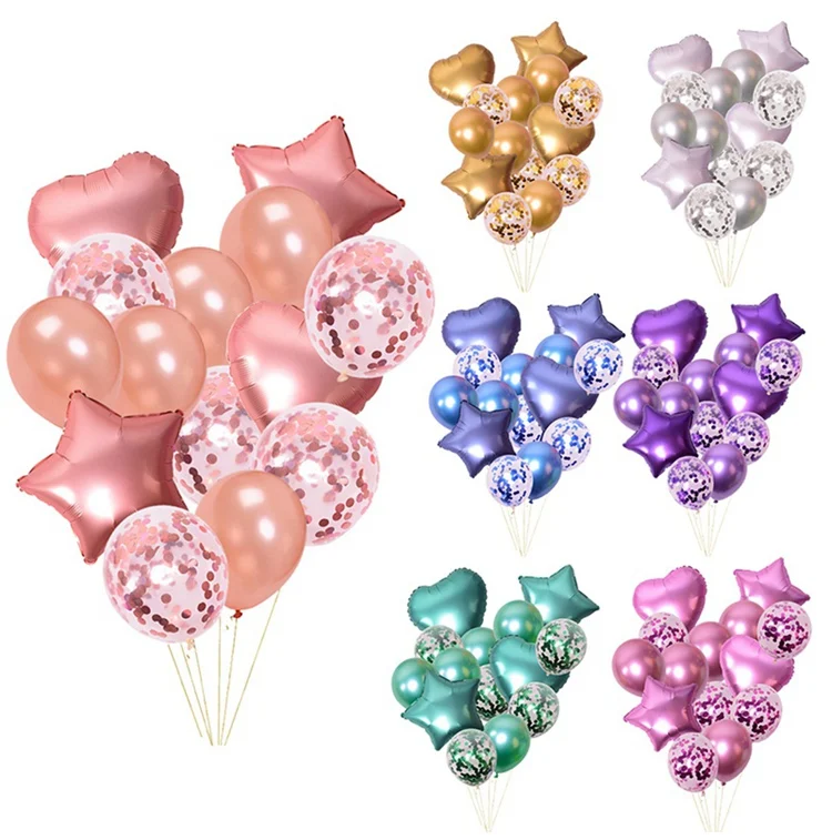 10pcs Metallic Ballons Balls Happy Birthday Balloon Wedding Birthday Party Decoration Kids Balloons Air Balloon Wedding Balon