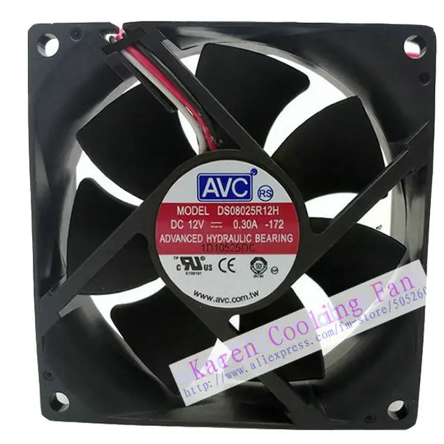 AVC 8 см DS08025R12H 8025 12В 0.3a Вентилятор охлаждения DS08025B12H | Компьютеры и офис