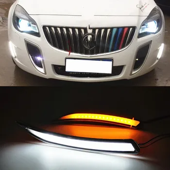 

CSGJMY 2PCS For Buick Regal GS Opel Insignia 2010 2011 2012 2013 2014 2015 LED DRL with Daytime Running Light Daylight Fog Lamp