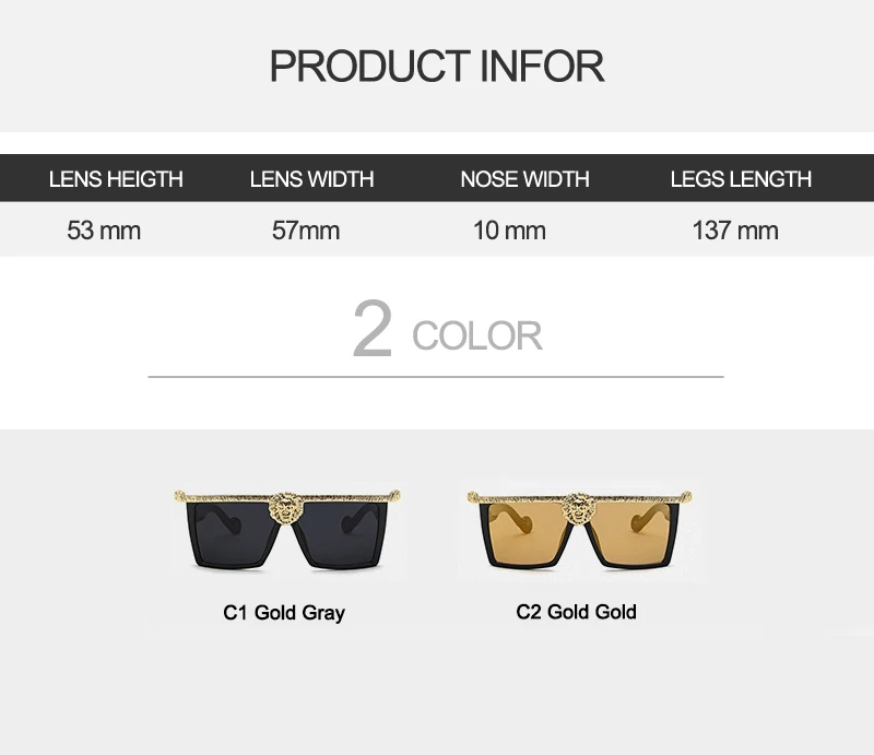 2018 Cat Eye Lion Head Sunglasses (15)